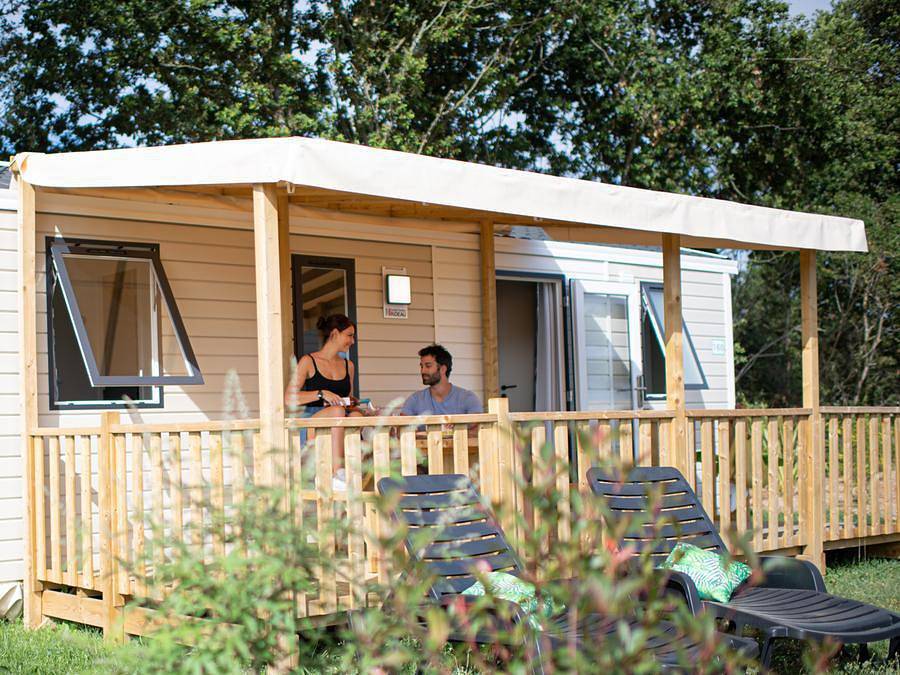 Camping Le Paradis - Sea Green By Sunêlia - Mobilheim 6 personen - Cottage Privilège 3 Zimmer 6/8 Pers. in Talmont-Saint-Hilaire, Vendée