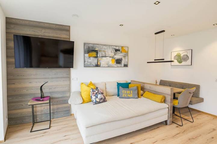 Ferienhaus für 4 Personen, mit Balkon und Garten, mit Haustier