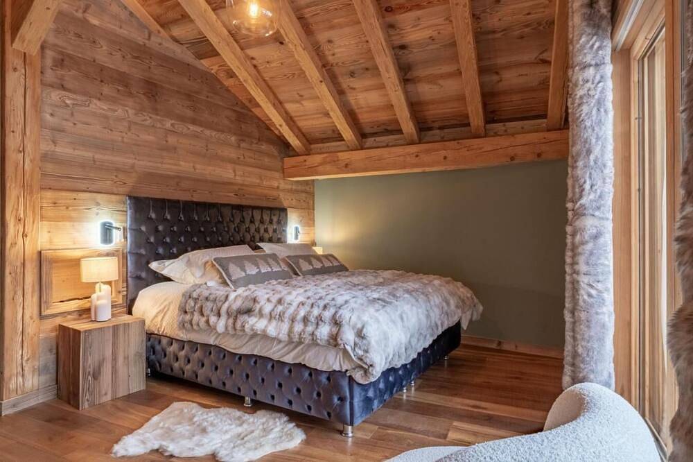 Landhaus, wifi, Erdgeschoss, sauna, balkon, parkmöglichkeiten, fernseher, schließfach für die skier in Les Gets, Les Portes du Soleil