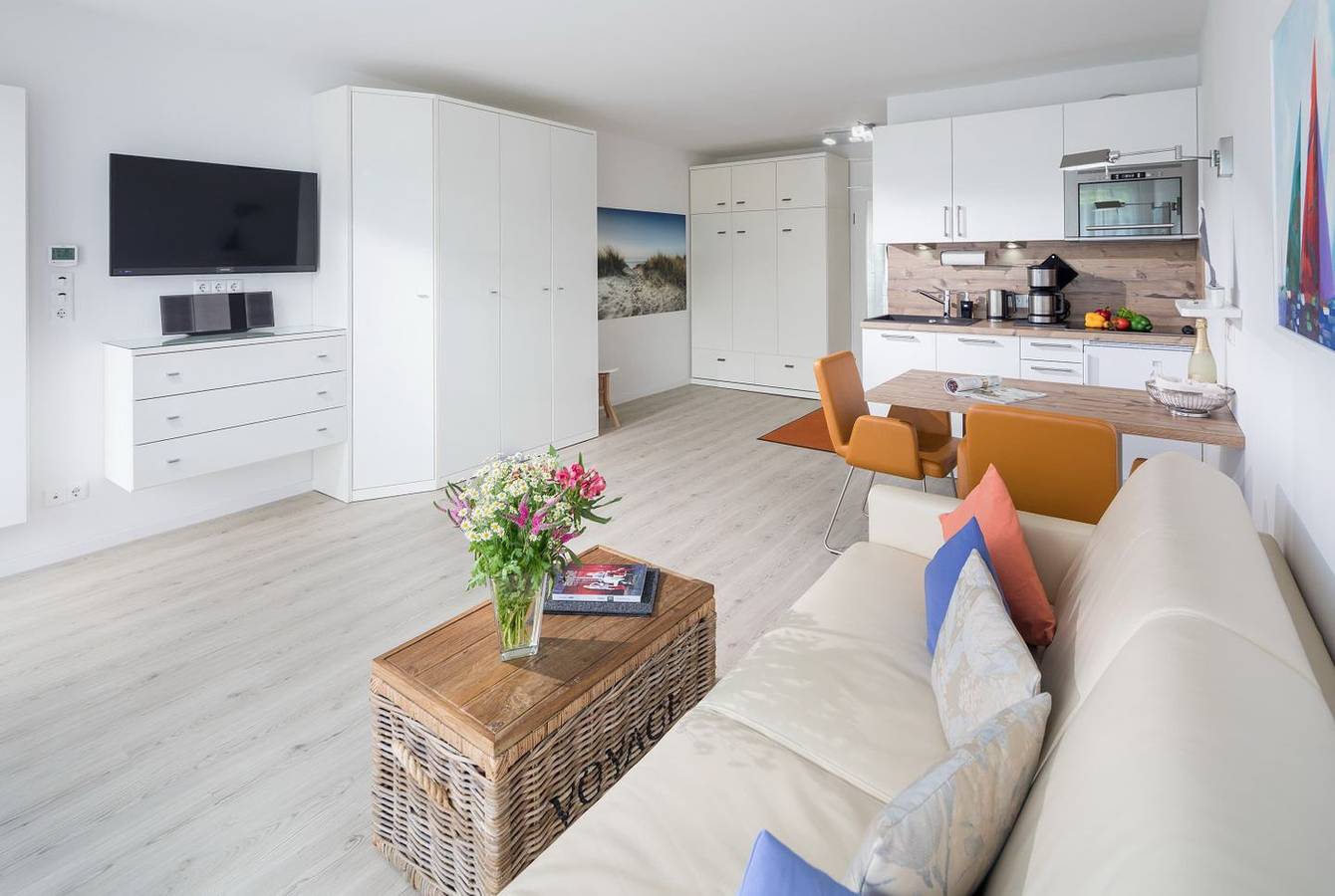Ganze Wohnung, Lichtdurchflutete Ferienwohnung mit Südbalkon – Ideal für 2–3 Personen in Norderney