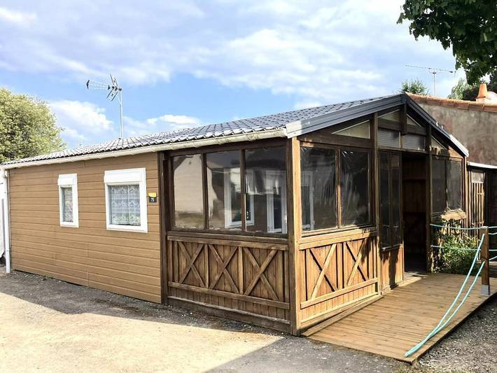 Camping Les Dinosaures - Mobilhome 4 personnes - Mobil Home Cosy 3 Pièces 4 Personnes + Tv in Talmont-Saint-Hilaire, Vendée