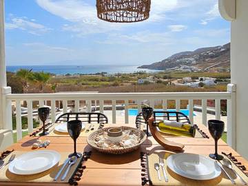 Maison d’hôte pour 4 personnes, avec piscine ainsi que jardin et vue, animaux acceptés dans Mykonos