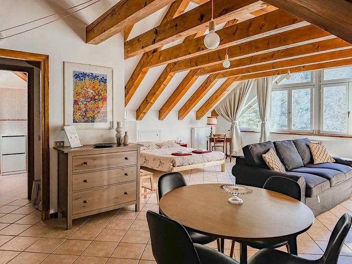 Gîte pour 4 personnes, avec jardin et vue, animaux acceptés à Craveggia