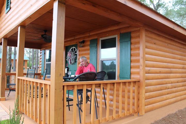 Log cabin for 6 people, with terrace in Gulf Coast