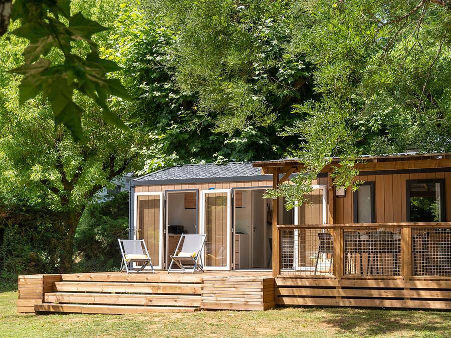 Camping Romanée - la Ferme de la Serraz - Mobilheim 6 personen - Premium 3 Schlafzimmer in Doussard, Parc naturel régional du Massif des Bauges