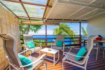 Gîte pour 2 personnes, avec vue et balcon dans Punaauia
