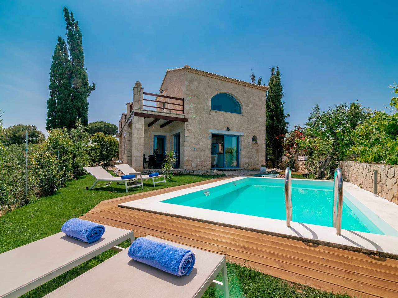 Villa für 7 Personen mit Meerblick in Tragaki, Zakynthos
