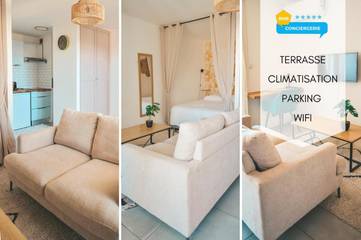 Gîte pour 2 personnes, avec terrasse et vue dans Sainte-Clotilde
