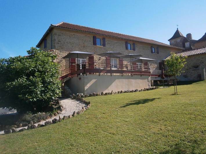 Chambre d’hôte pour 2 personnes, avec terrasse ainsi que jardin et vue