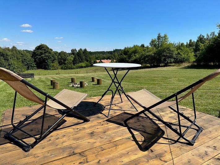 Camping voor 9 personen, with uitzicht and tuin as well as zwembad and terras, met huisdier in Tsjechië