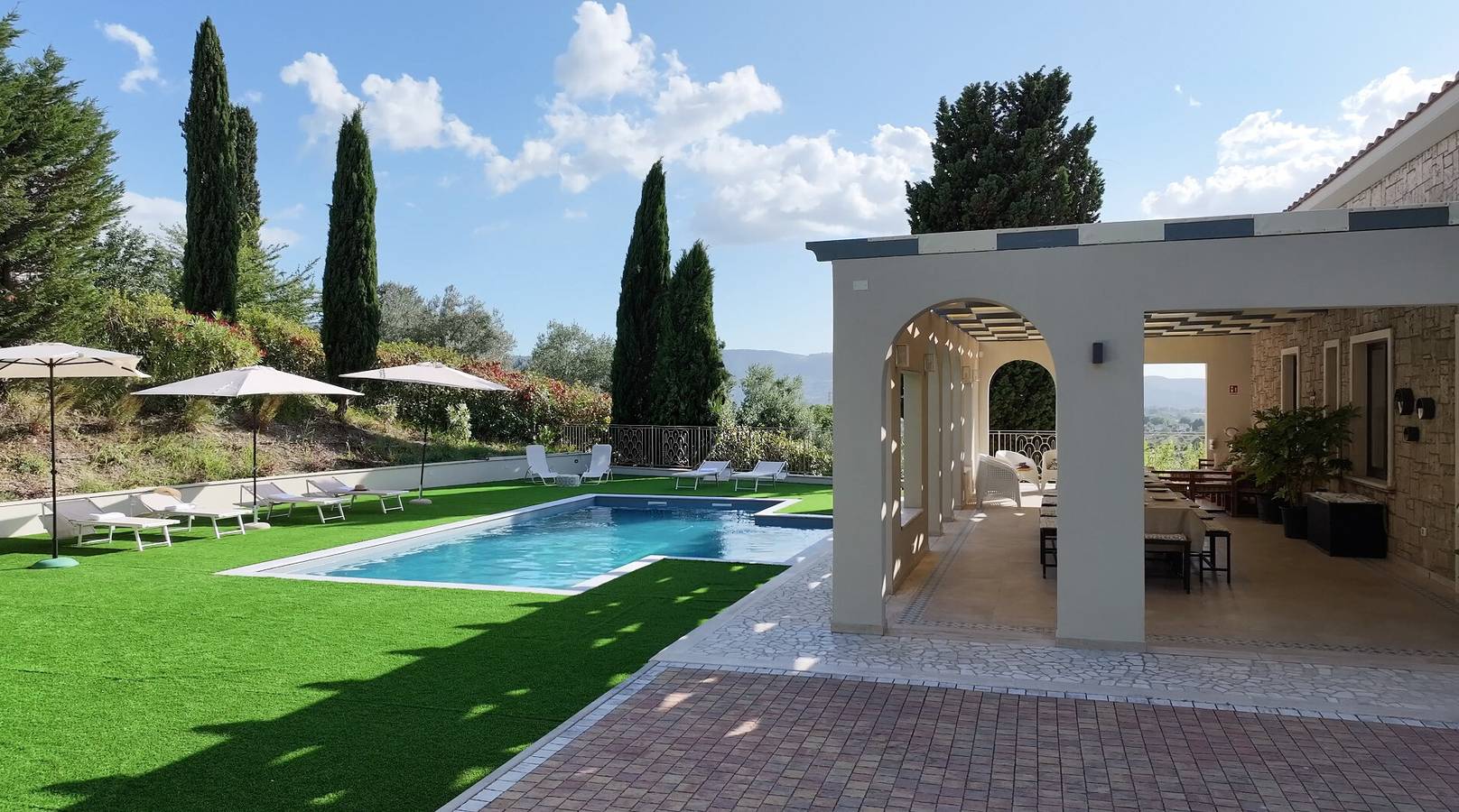 Maison de vacances 'In Villa Con Piscina' avec piscine partagée, Wi-Fi et climatisation in Stroncone, Province de Terni