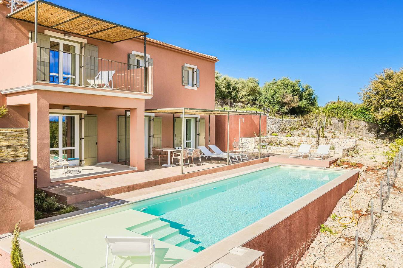 Villa für 4 Personen mit Terrasse in Fiskardo, Kefalonia