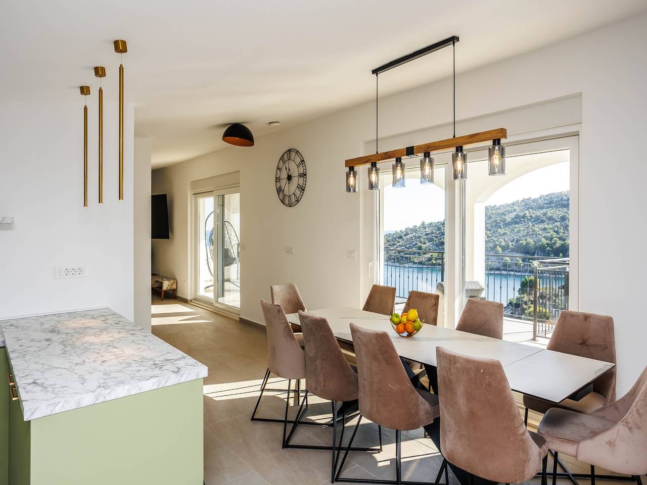 Villa La Fortezza with sea view in Sevid, Split-Dalmatie