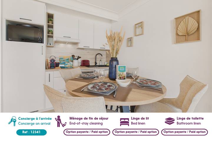 Studio entier, Vue mer, joli studio pour 4 à 40m de la plage in Les Sables-d'Olonne, Vendée