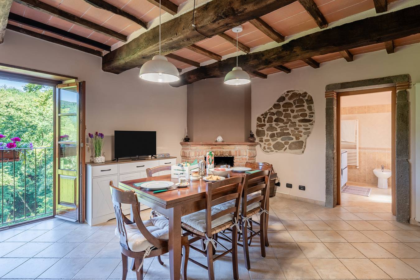 Ganze Wohnung, Apartment 'La Casina Di Francesca' mit Wlan und Parkplatz in Bagni di Lucca, Lucca Provinz