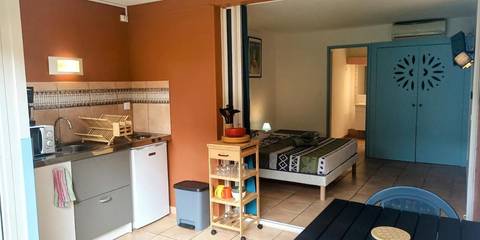 Gîte pour 2 personnes, avec terrasse, animaux acceptés dans Anse Caritan