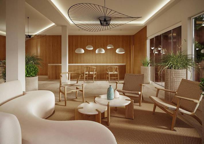 Hôtel pour 4 personnes, avec jardin et piscine