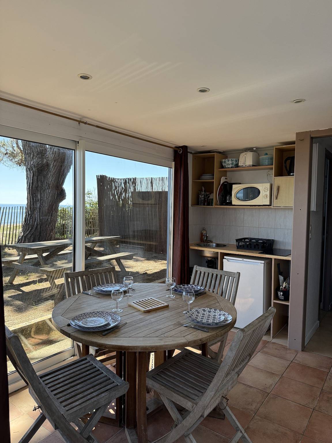 Chalet Dune Sud mit Meerblick und privater Terrasse in Prunete, Cervione