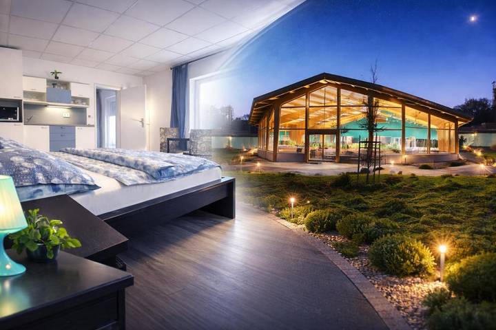 Appart’hôtel pour 3 personnes, avec vue ainsi que sauna et jardin