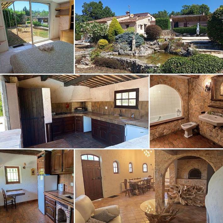 Location de vacances pour 8 personnes, avec jardin ainsi que terrasse et vue à Saint-Cézaire-sur-Siagne - 2