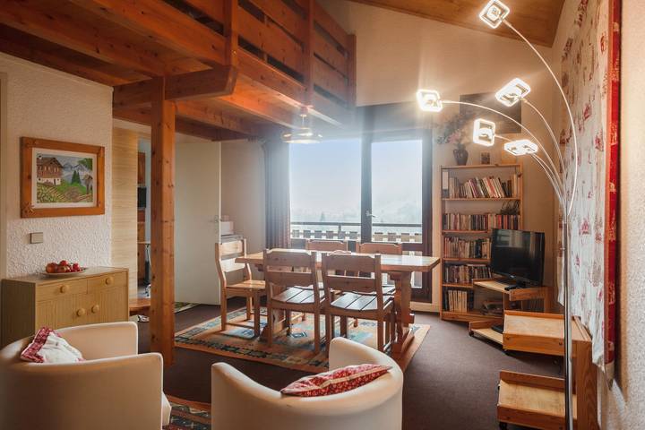 Location de vacances pour 8 personnes, avec Balcon/Terrasse et Terrasse à Megève