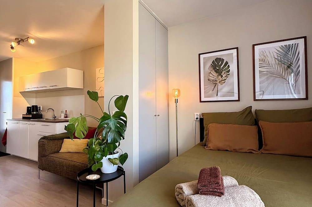 Appartamento intero, Cosy, stylish fully private studio with backyard - free parking in Amsterdam-Noord, Costa Olandese