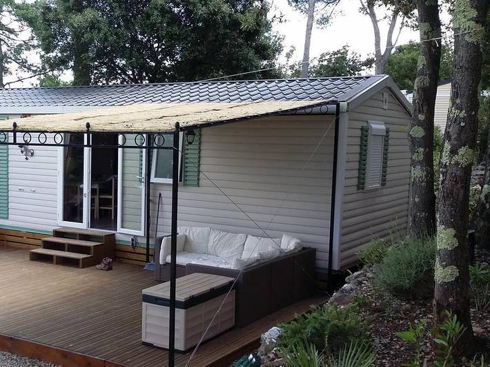 Camping Domaine De La Cigaliere - Mobilheim 4 personen - Premium Wohnbereich **** in Le Cannet-des-Maures, Draguignan Region