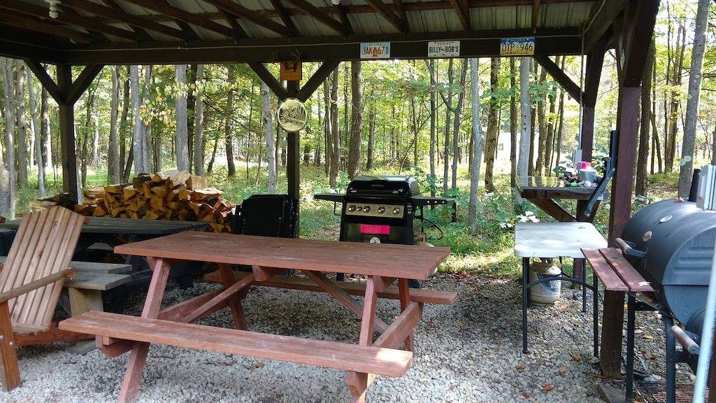 Gemütliche Hütte in der westlichen Teil der Pa Wilds und dem Allegheny staatlicher Wald in Allegheny Nationalwald