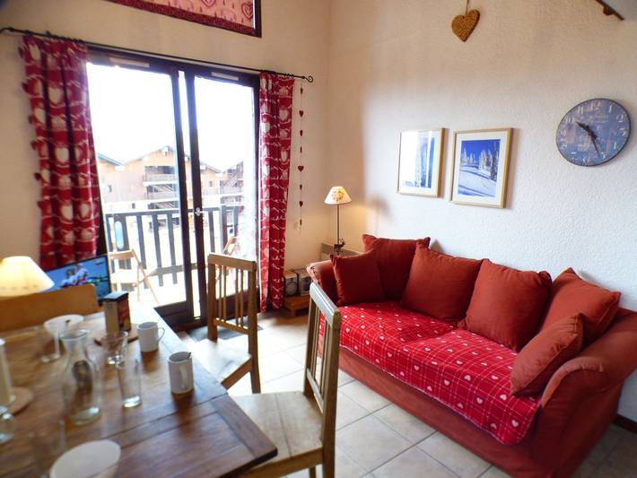 Apartamento entero, Estudio mezzanine Les Saisies, 4 pers, centro in Les Saisies, Albertville region