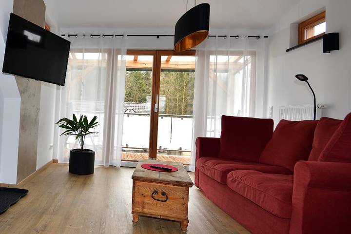 Ferienwohnung für 4 Personen, mit Balkon/Terrasse und Garten