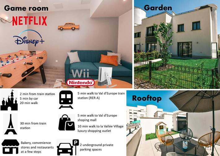 Location de vacances pour 8 personnes, avec jardin et vue, adapté aux familles à Chessy - 2