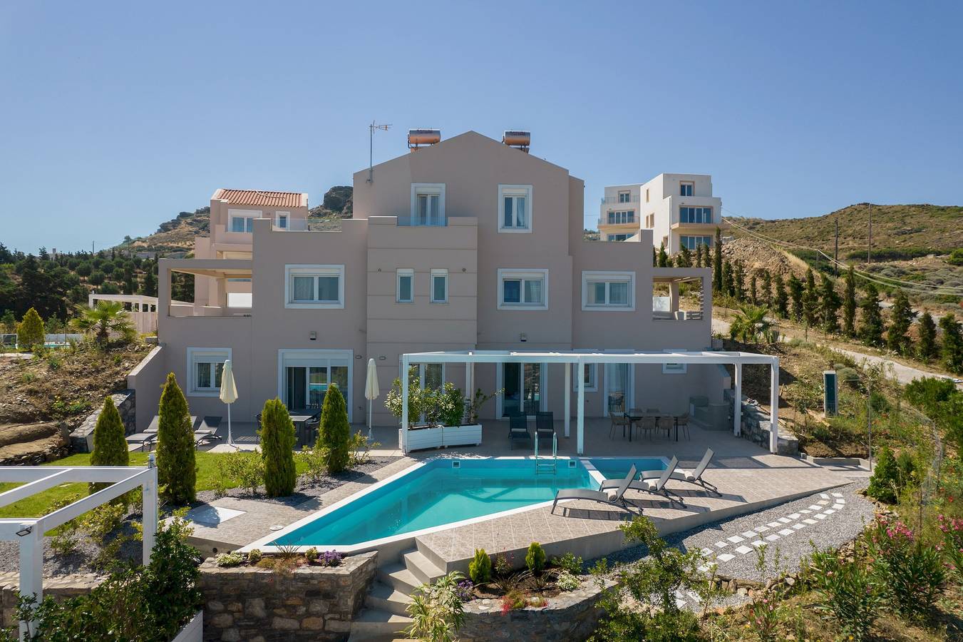 Villa für 6 Personen mit Pool in Lygaria, Achlada