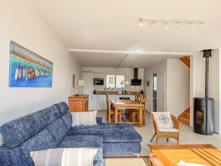Maison de vacances pour 6 personnes, avec Balcon ainsi que Terrasse et Vue à Saint-Vaast-la-Hougue