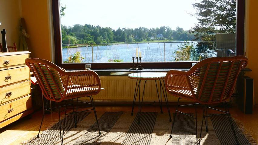 Ferienhaus für 5 Personen, mit Terrasse und Garten sowie Seeblick und Ausblick in Kosel