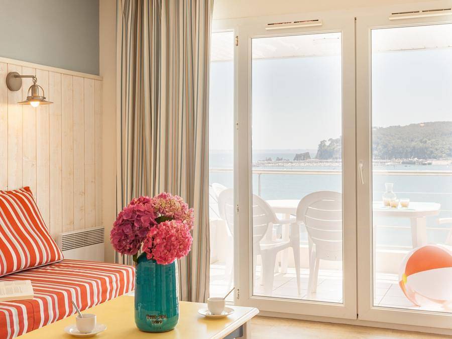 Pierre & Vacances Résidence Cap Morgat - Piso 6 personas - - 1 habitación + 1 alcoba - Terraza o balcón - Vista al mar in Morgat, Crozon