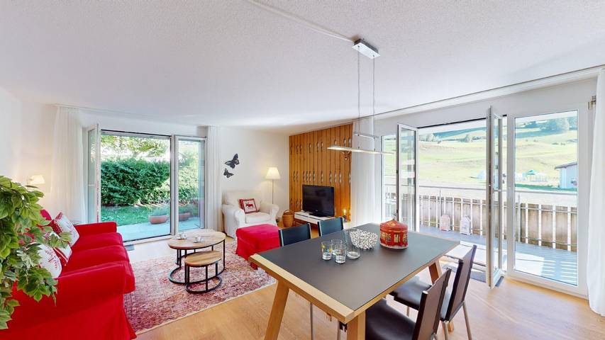 Ferienwohnung für 5 Personen, mit Ausblick und Terrasse