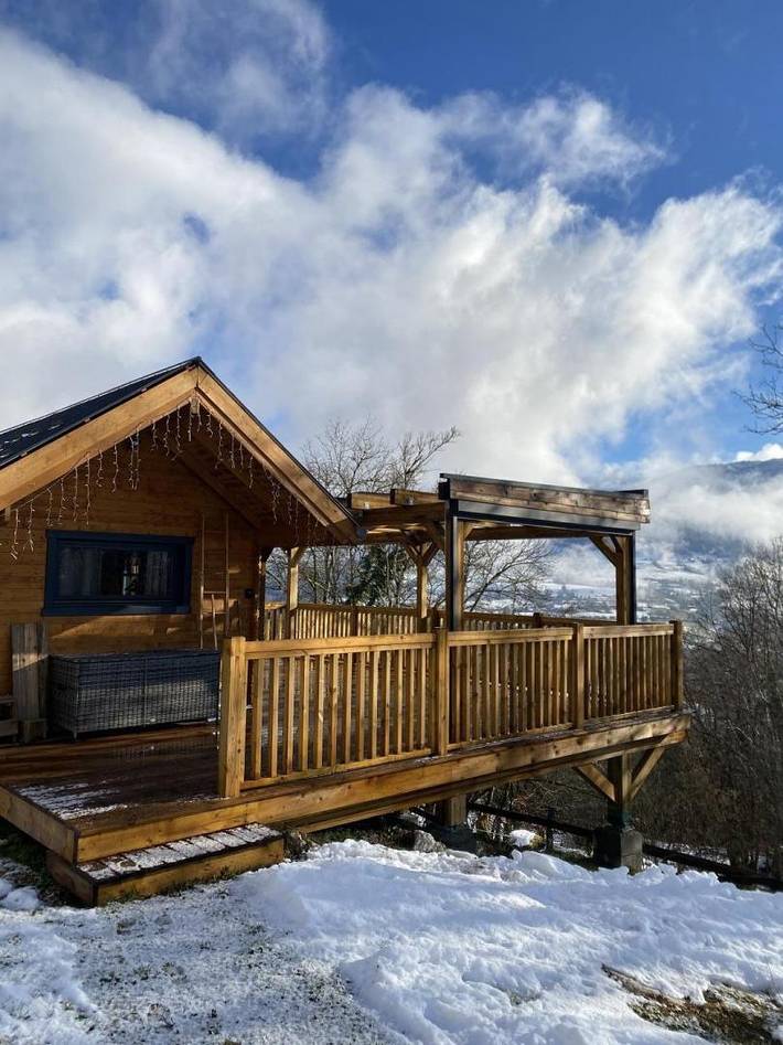 Lodge for 2 people, with terrace in