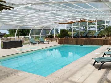 Maison d’hôte pour 6 personnes, avec jardin ainsi que vue et piscine à Argouges