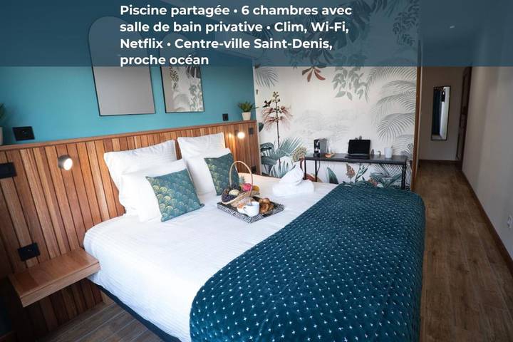 Gîte pour 2 personnes, avec piscine dans Le Barachois Saint Denis - 2