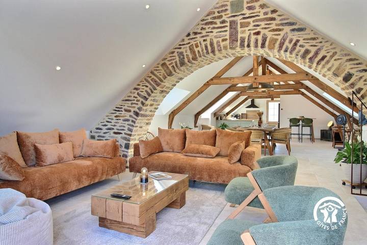 Gîte pour 8 personnes, avec vue et jardin