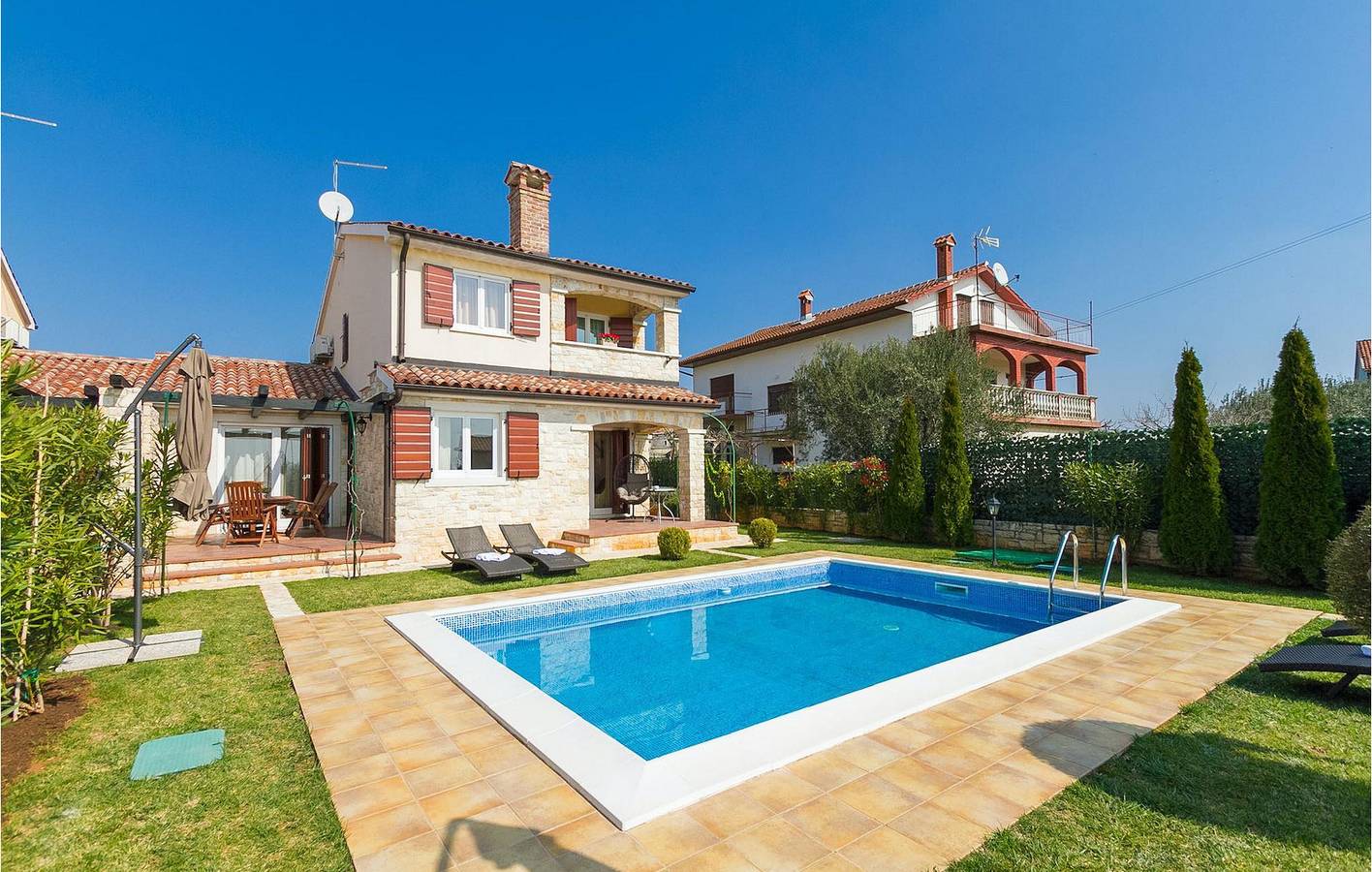Vakantiehuis voor 8 personen met tuin in Kaštelir, Općina Kaštelir - Labinci