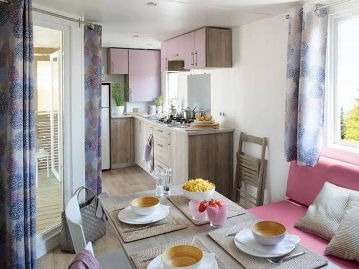 Camping Les Eaux Chaudes - Mobilhome 6 personnes - Le Plume Grand Confort in Digne-les-Bains, Alpes-de-Haute-Provence
