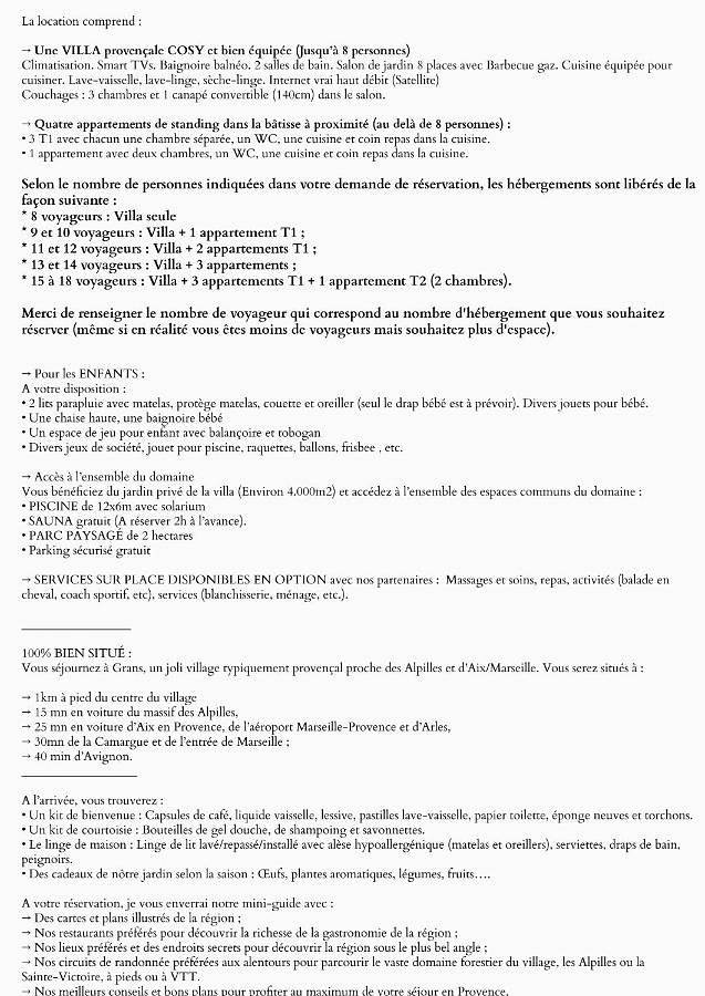 Maison de vacances pour 18 personnes, avec piscine et jardin ainsi que vue et sauna, animaux acceptés dans les Bouches-du-Rhône - 3