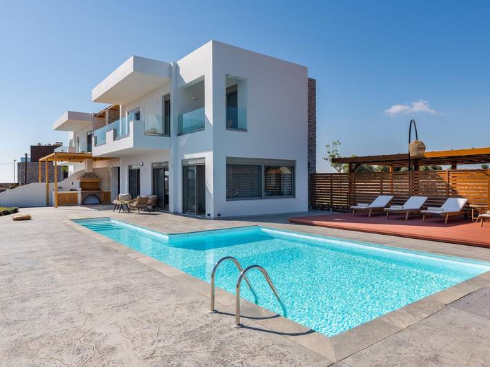 Ferienhaus für 8 Personen, mit Balkon und Terrasse sowie Garten und Pool in Lachania - 3