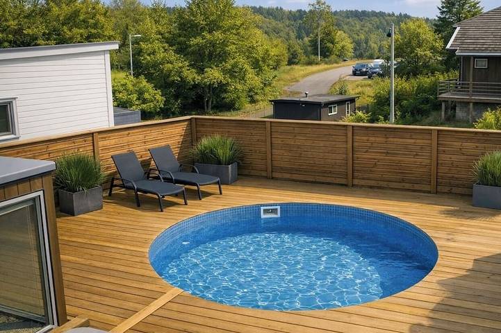 Ferienhaus für 8 Personen, mit Balkon und Garten sowie Whirlpool - 1