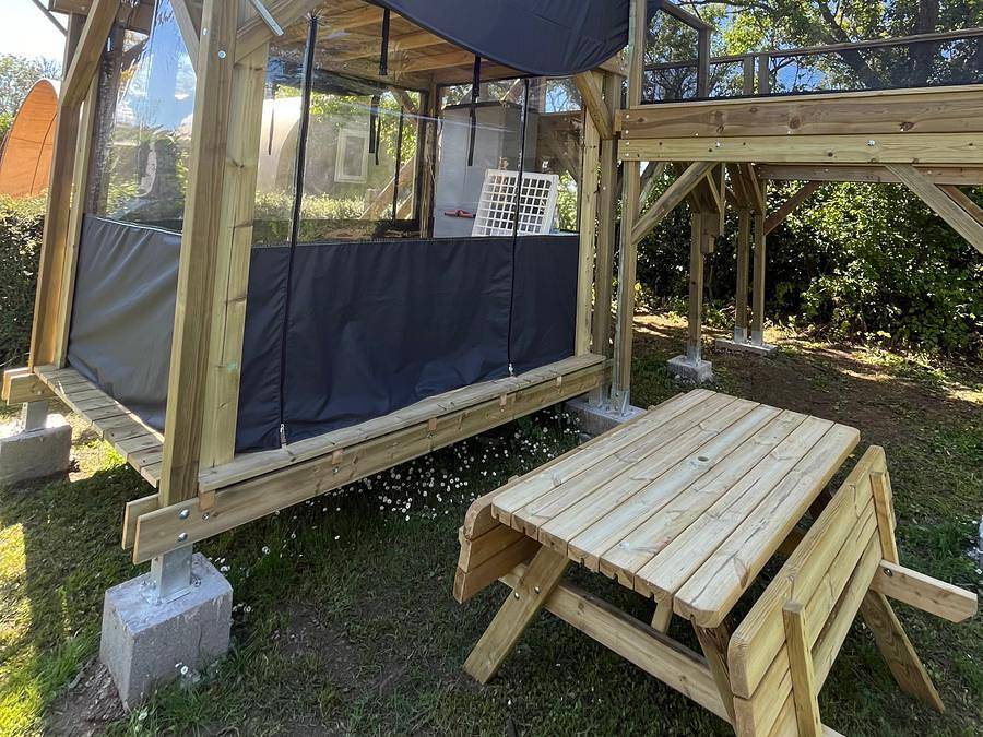 Flower Camping L'Abri-Côtier - Einzigartig 2 personen - D'Tente Dkbane 12m² Insolite - 1 Zimmer + Terrasse (ohne Sanitäranlagen) in Saint-Nazaire-sur-Charente, Rochefort und Umgebung