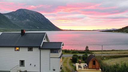 Ferienwohnung für 4 Personen, mit Garten und Terrasse sowie Ausblick in Vesterålen