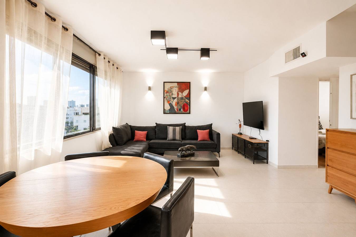 Geheel appartement, Mamad Duplex & Panoramic Terrace near Beach | Feelhome in Tel Aviv, Tel Aviv (district)