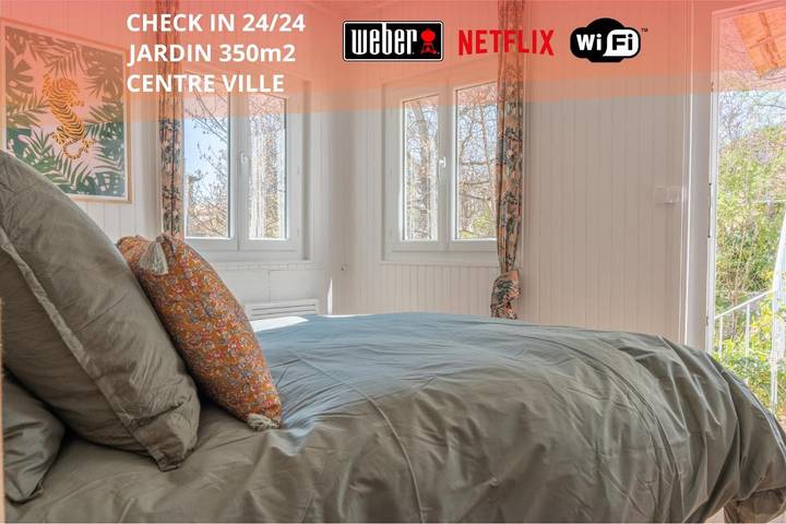 Appartement de vacances pour 4 personnes, avec jardin et vue