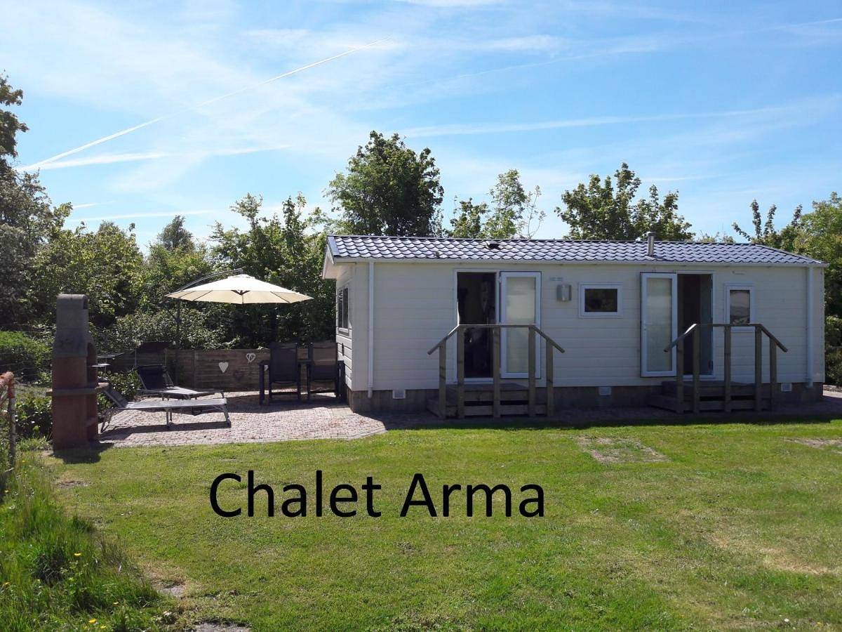 Chalets van Minicamping De Braamhof in Koudekerke, Walcheren